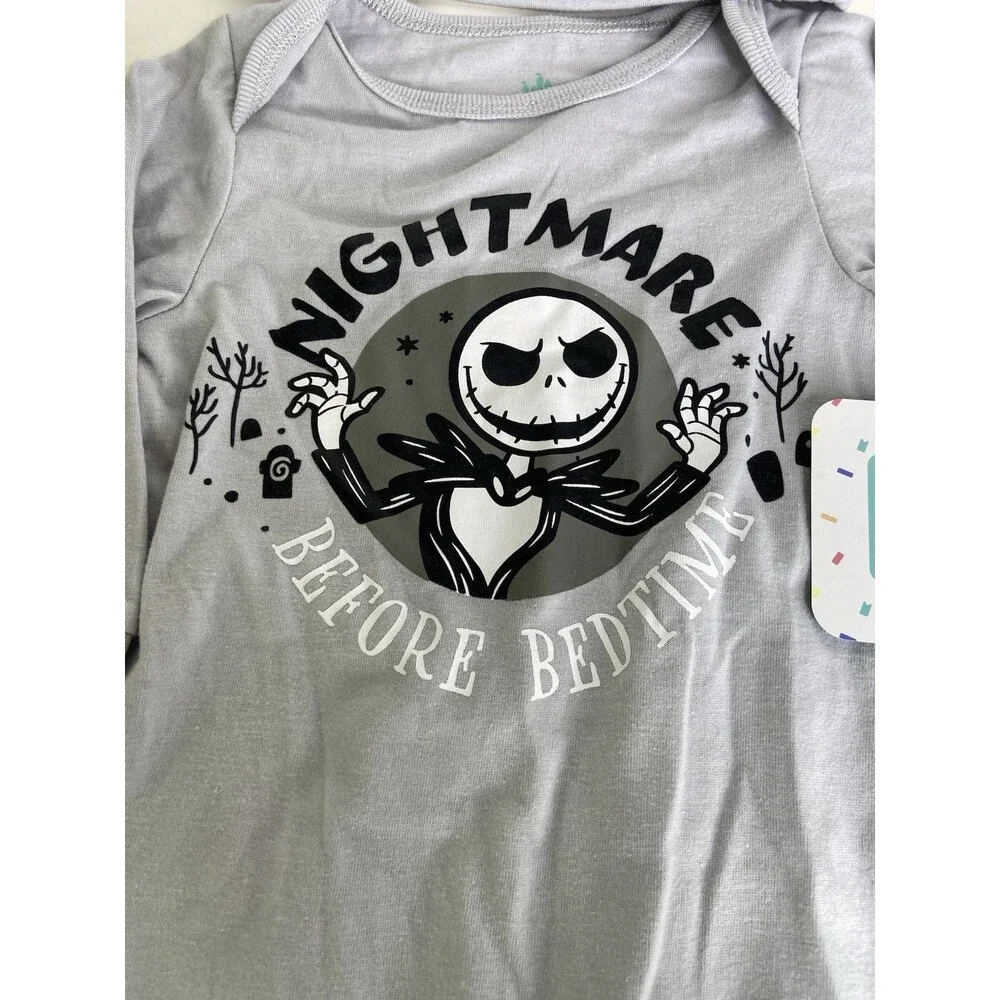 Disney Nightmare Before Christmas Jack Two Piece Coverall Hat Baby Boys 6 Months